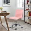 Homall Modern Adjustable Low Back Armless Ribbed Task Office Desk