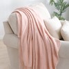 BOURINA Textured Solid Soft Sofa Throw Couch Cover Knitted Decorative
