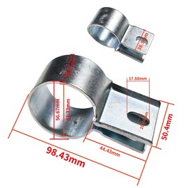 CANTONDZ Exhaust Clamp Diameter 52 mm Pipe Connector Exhaust System Compatible with Fiat 500 Punto Panda 51816520