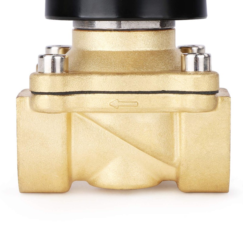 U.S. Solid 3/4" Brass Electric Solenoid Valve 110V AC Normally