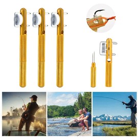 4 PCS Fly Fishing Line Knot,Fast Tying Tool Nail Knot Fishing Line Hook Tier Fishing Tackle Accessory