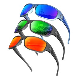 KALIYADI Polarized Sunglasses-for-Men Sports Sunglasses: Mens Sun Glasses with UV400 for Running Fishing Golf