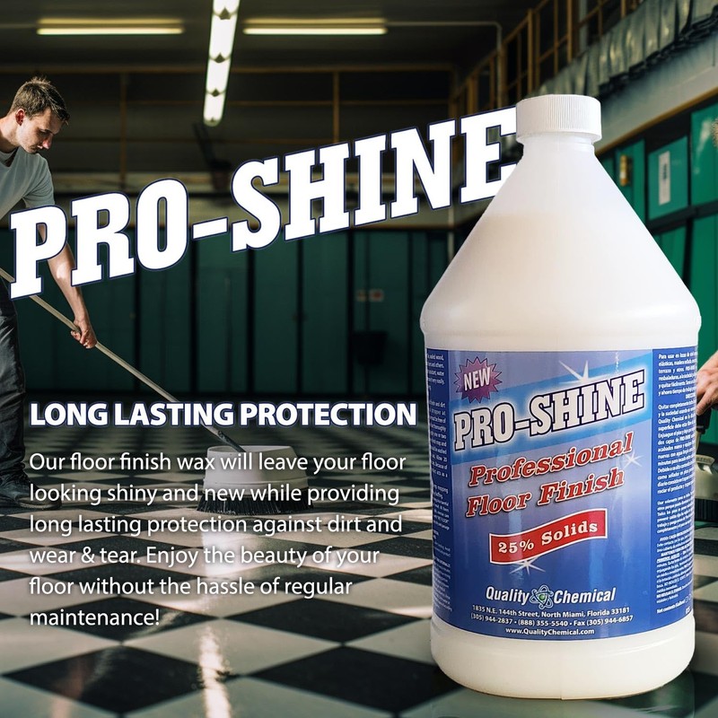 Quality Chemical Pro Shine High Solids Commercial Wet-Look Floor Finish