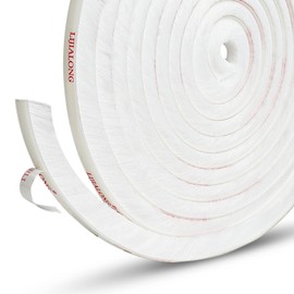 fowong Brush Seal Weather Stripping, 4.9 m(L) x9 mm(W) x 15mm(T), High Density Felt Door Brush Strip for Sliding Sash Door Window Wardrobe Seal