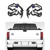 HHLOU A Pair Redeye Dinosaur Metal Emblem for Dodge RAM