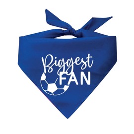 Biggest Fan of Soccer Player Dog Bandana (Assorted Colors)
