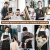 APRONPANDA Cross-Back Chef Aprons for Men Women with Pockets,Cotton Canvas