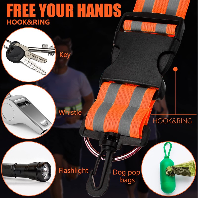 Saintrygo 6 Pcs Reflective Sash for Walking at Night Reflective