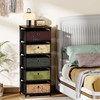 VASICAR Storage Unit with 5 Drawers, Fabric Nightstand, Clothes Organizer,