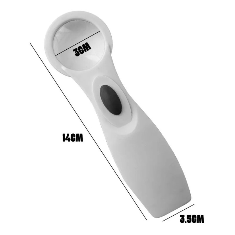 Magnifier Lupa 3.0x Led De Mano Portatil Joyeria Detalles Lectura