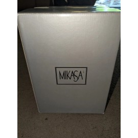 Mikasa Uptown Crystal Water Wine Goblet Glasses Set Of  Four In Original Box 9”