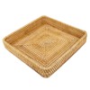 Rattan Tray Tabletop Organization Hand Woven Snack Storage Basket Multifunctional
