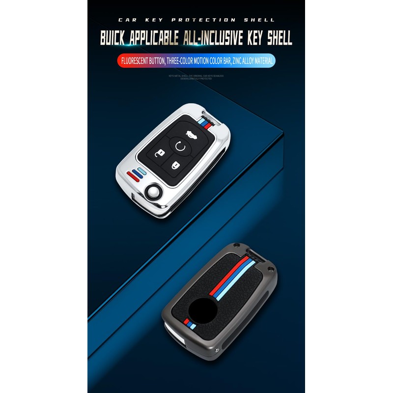 TECART Key Fob Case Cover Fit For Buick Excelle Lacrosse