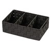 WENKO "Adria Organizer with Handles/Three Separations, Black