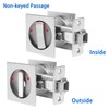 Dontay Pocket Door Passage Latches Not Lock, Large Lever, Double