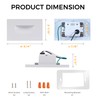 CLOUDY BAY Dimmable Upgraded 3 Color 120V LED Indoor Outdoor