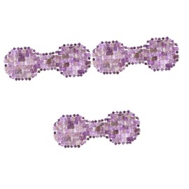 Healeved 3pcs Amethyst Eye Mask Cooling Blindfold for Sleeping Relieves Eye Fatigue Promotes Relaxation Comfortable Design for Travel Home Use