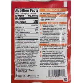 McCormick Air Fryer FRANKS RED HOT BUFFALO Seasoning Mix 1.25 oz packet
