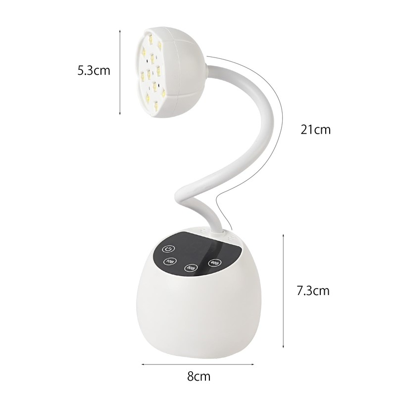 Tanosimi 硬化ライト ネイルライト コードレスジェルネイル USB充電式 360°調整可能 36ｗ 4段階タイマー 自動感知センサー UV