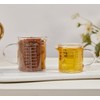 Ackers Etched Graduated Glass Measuring Cup - [Insulated Handle |