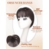 ORSUNCER Hair Toppers for Women 360° Cover Clip in Bangs
