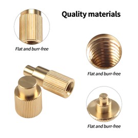 BCZAMD 3D Printer Accessories Heat Set Insert Tool - M2 M2.5 M3 M4 M5 M6 M8 Straight Thread Brass Knurled Nut Adapter Kits: Interchangeable with Standard TS100 936 Universal Soldering Iron Tip
