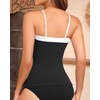 Aqua Eve Strapless Tankini Top Only for Women Bandeau Bathing