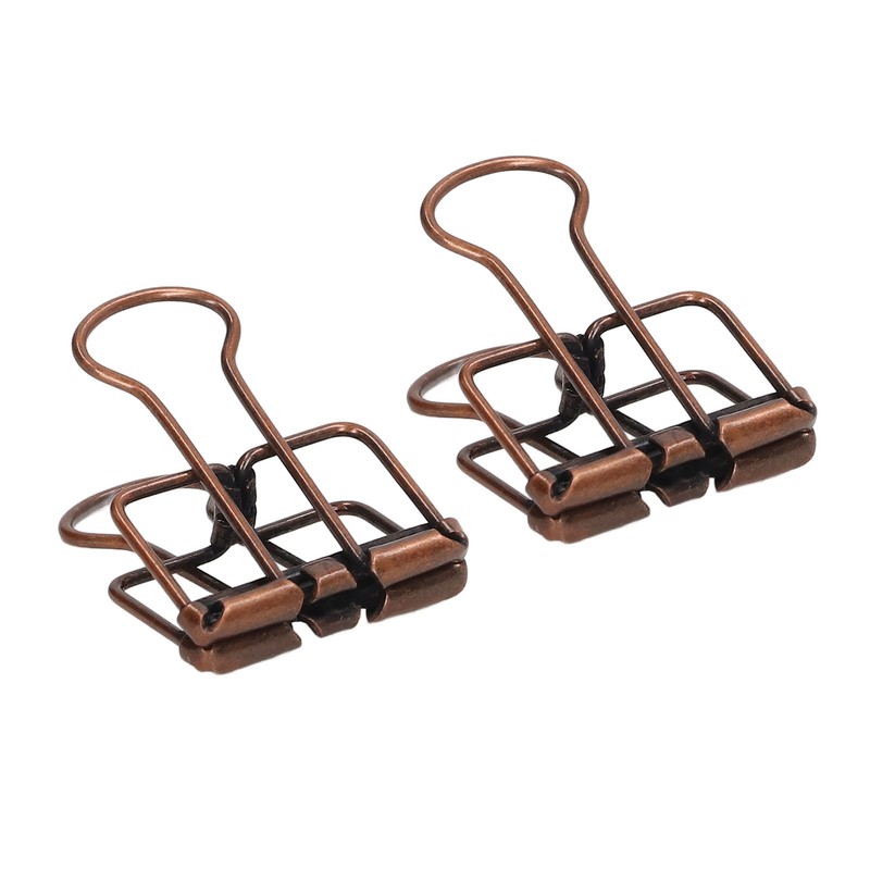 80Pcs Hollow Binder Clips 0.7in Sturdy Metal Hollow Out Strong