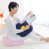 MOGU Beads Cushion, Flower, Clear Pink, Flower (Total Length: Approx.