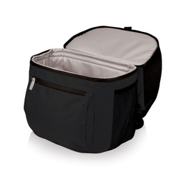 Picnic Time Black 11L Zuma Cooler Backpack, 600D Polyester, Adjustable Straps, Insulated Interior