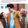 CYNOSURETECH 2 Keychains For Couples, With 2 Storage Bags, Driving