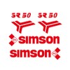 Decorative Set of 4 Red for Simson SR50