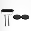 WinZo Toilet Oval Dual Flush Button with Toilet Seat Bolts