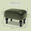 Cmishe Ottoman Leather Foot Rest with Thicker Foam Padded Seat,