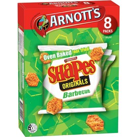 Arnott's BBQ Shapes, 8 Packs per box