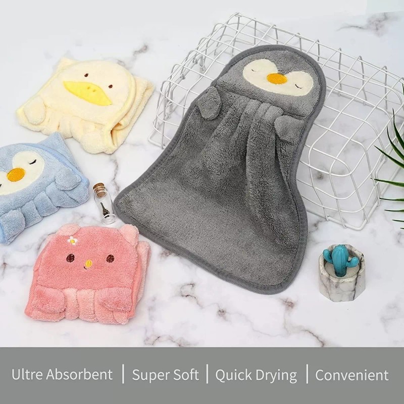 Baixi 4 Toalla De Manos Secado Absorbente Baño Cocina Colgante