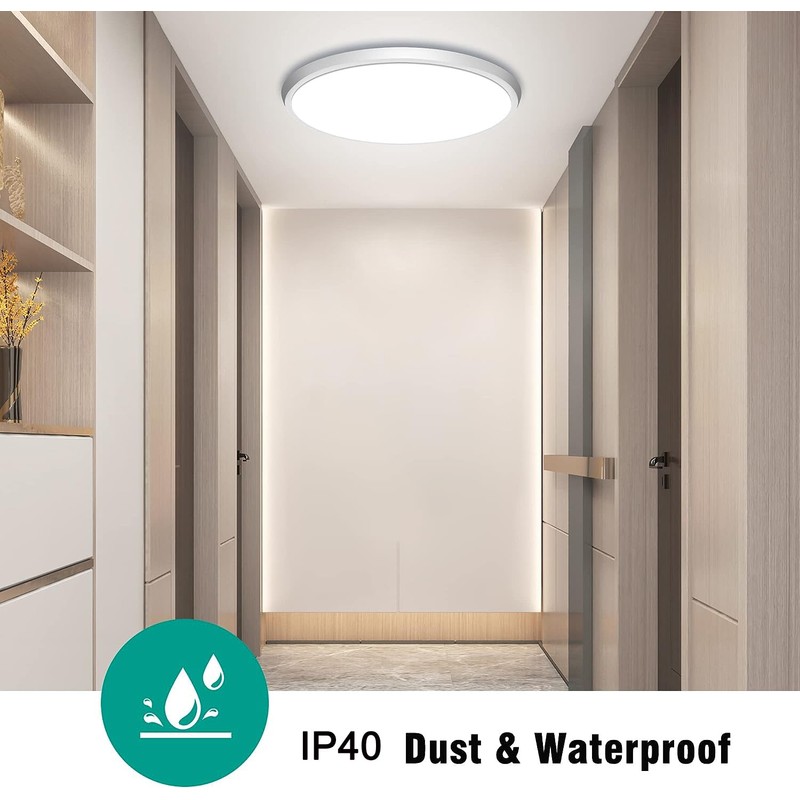 DODOPEN Motion Sensor Ceiling Light Wired - 12 Inch Motion