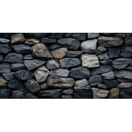 iTapnoom Underwater Stone Aquarium Background, Rock Wall Nature Landscape Fish Tank Backdrop Decor, Polyester Fabric with 6 EVA Double-Sided Tapes 48x24 inches/120x60cm