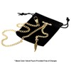 TREEWETO Men's Albert Chain Pocket Watch Curb Link Key Chain