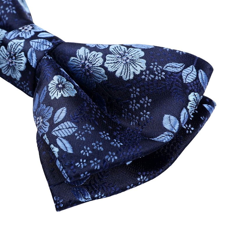 HISDERN Bow Tie Men's Already Tied Adjustable Bow Plain Paisley