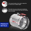 PATIKIL HVAC Duct Manual Volume Backdraft Damper, 6 Inch/150mm, Airflow