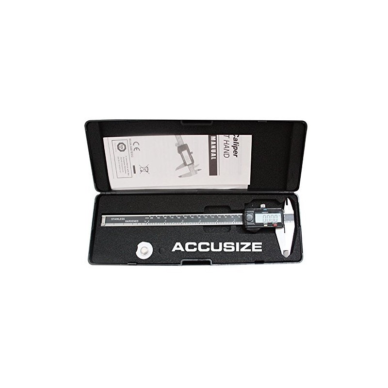 Accusize Industrial Tools 0-8 inch / 0-200 mm Electronic Left