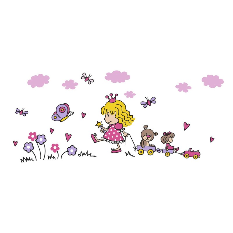 emsa Kinder-Trinkglas Kids, 0,2 Liter, Motiv: Princess, Bunt, 516274