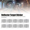 50Pcs Reflector Target Sticker Self Adhesive Reflective Tape for Total
