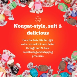 Taffy Town Candies- Blackberry Crumble | Gourmet Taffy| Nougat-Style Candy| Soft & Delicious| Sumer Snack Treats| Party Good Candies| 2.5lbs