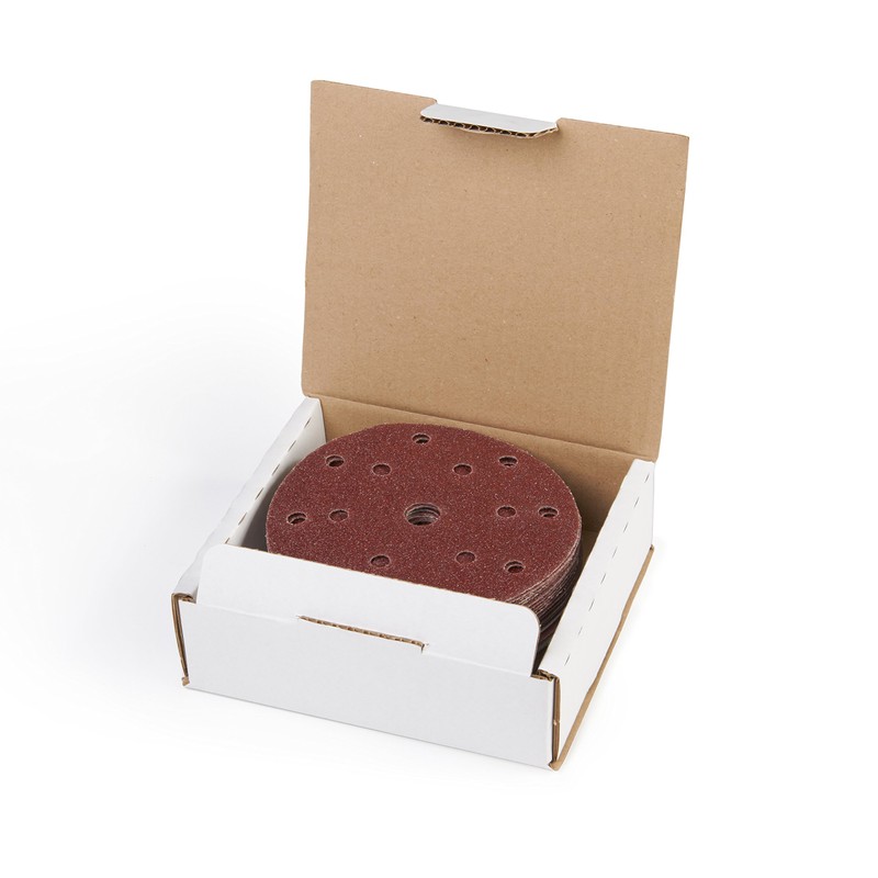 Velcro Sandpaper 150 mm Diameter, Sanding Discs-Velcro, Eccentric Grinder, 15