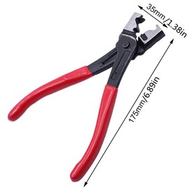 Hose Clamp Plier Snap Ring Clamp Heavy Duty Clic & Clic-R Type Collar Hose Clip Plier for Drive Shafts and Oil Valve Red
