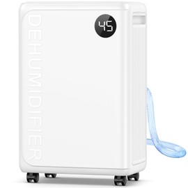PLUSCENT 32 Pint Dehumidifier for Basement, 2500 sq.ft Dehumidifiers for Home with Drain Hose, 3 Modes, Auto Defrost, 24H Timer, Quiet Smart Humidity Control for Large Room, Bedroom, Bathroom, RV