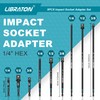 Libraton Impact Grade Socket Adapter Set, 3" 6" 12", Drill