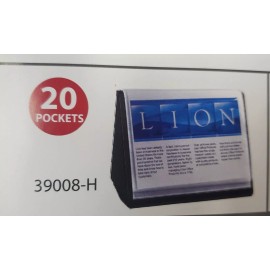 Lion Flip-N-Tell Display Book -N- Easels New  39008-H. 20 Pockets Letter